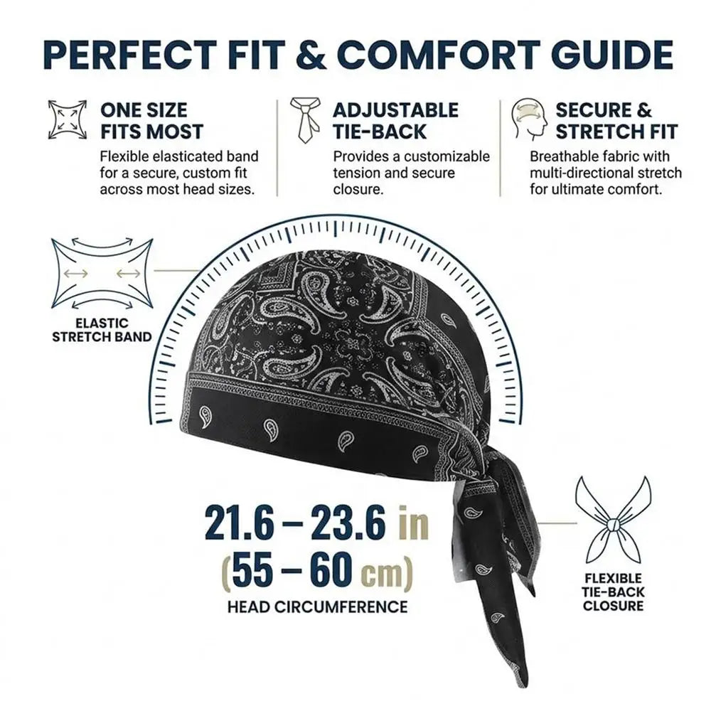 Cooling Skull Cap Stretchy Sweat Wicking Helmet Liner for Motorcycle Cycling Summer Bike Running Work Baseball Gym, Men Women ﻿ Peaceful Pleasures Health and Wellness A