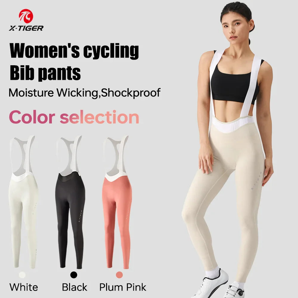 X-TIGER Women's Cycling Bib Pants – MTB Road Bike Tights