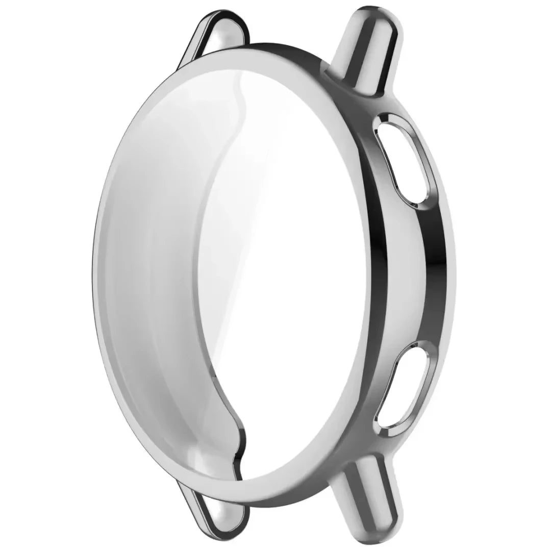 Protective Case for Garmin Vivoactive 5 6,electroplated TPU full-coverage screen protector,versatile color options available Peaceful Pleasures Health and Wellness Silver Vivoactive 5