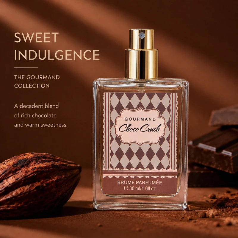 Chocolate-shaped Gourmet Perfume 30ml Sweet Caramel Marshmallow Vanilla Eau De Toilette Long-lasting Fragrance женские духи Peaceful Pleasures Health and Wellness