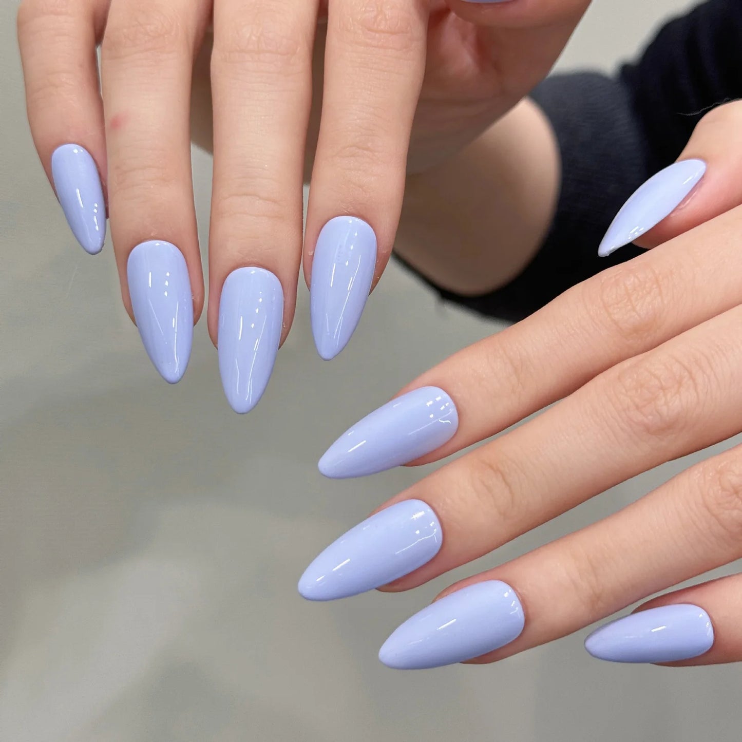 YADORNOS Light Purple Press On Nails Almond 10pcs Set Press On Nails Peaceful Pleasures Health and Wellness S