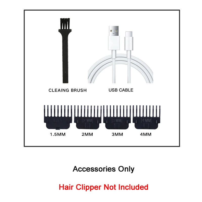 XMSJ Professional Rechargeable Hair Clipper & Trimmer for Men