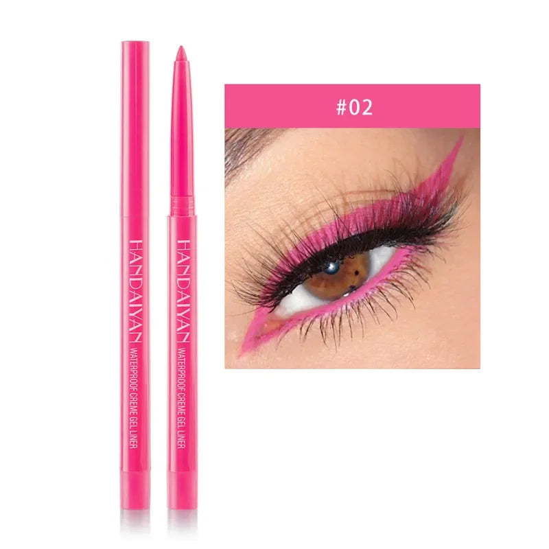 Handaiyan 20-Color Waterproof Matte Gel Eyeliner Pencil