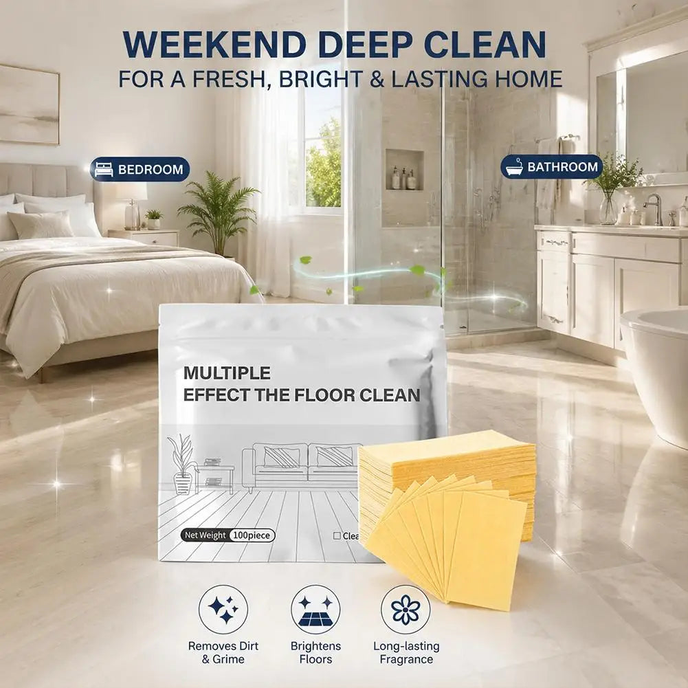 100-Pack Water-Soluble Floor Cleaner Tablets | Multi-Scent