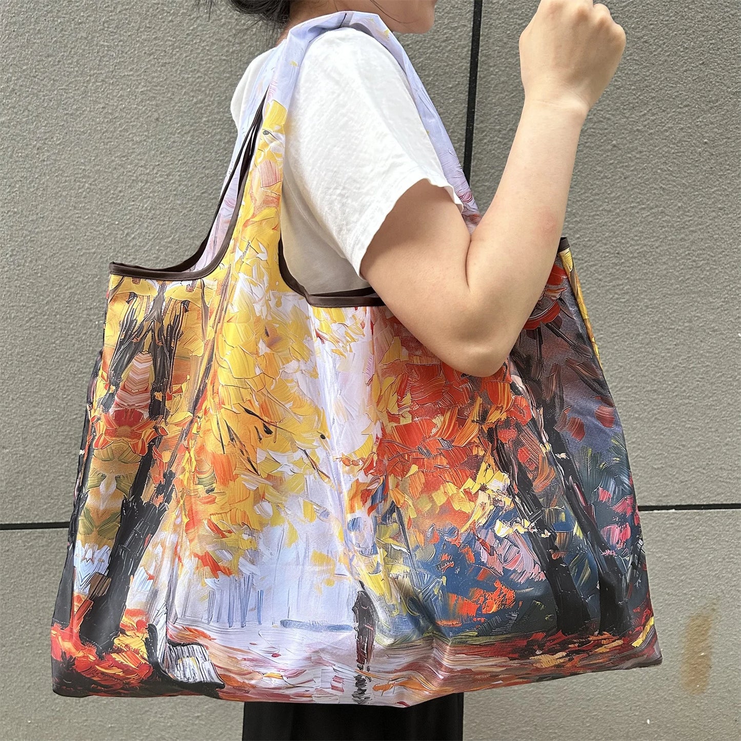 Large Foldable Reusable Nylon Shopping Bag – Travel Tote