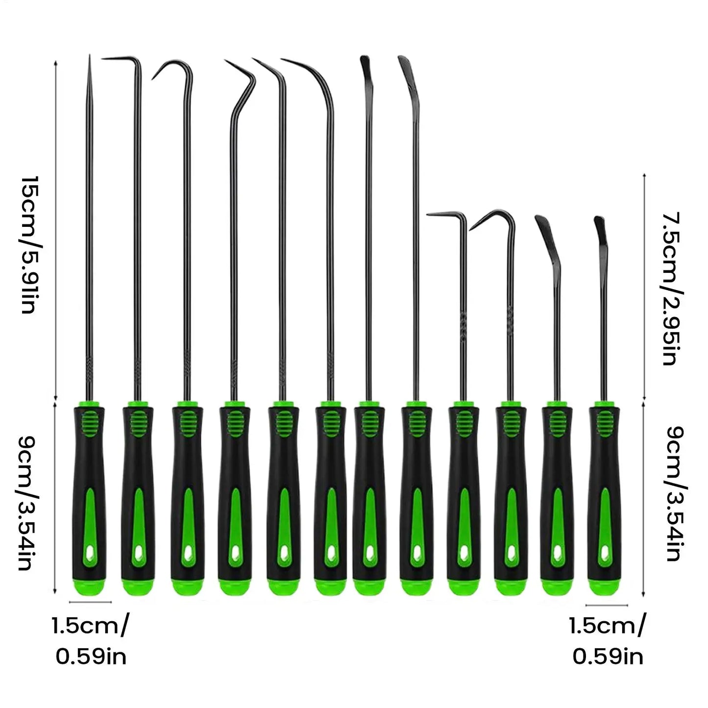 12-Piece Precision Pick & Hook Set | O-Ring Oil Seal Remover