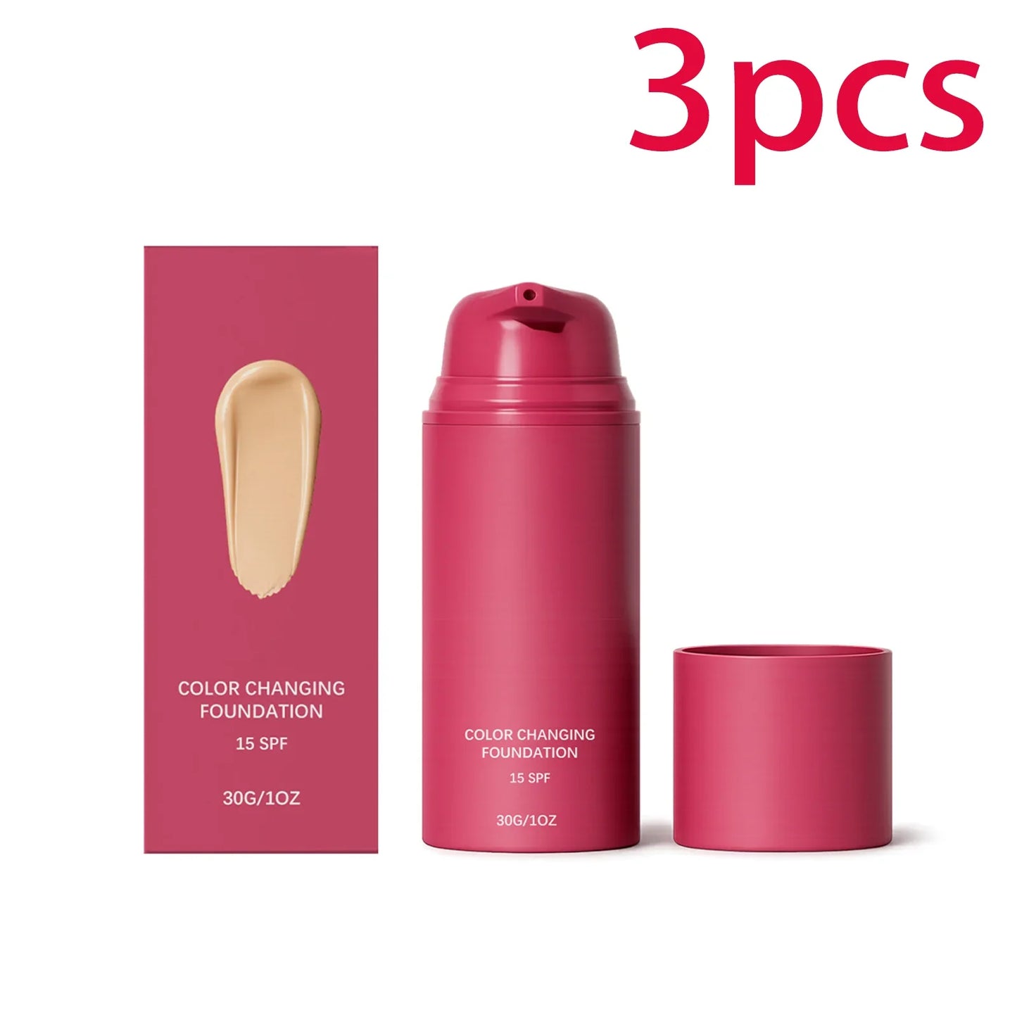 Color Changing Foundation SPF15 – Skin Tone Adapting Liquid