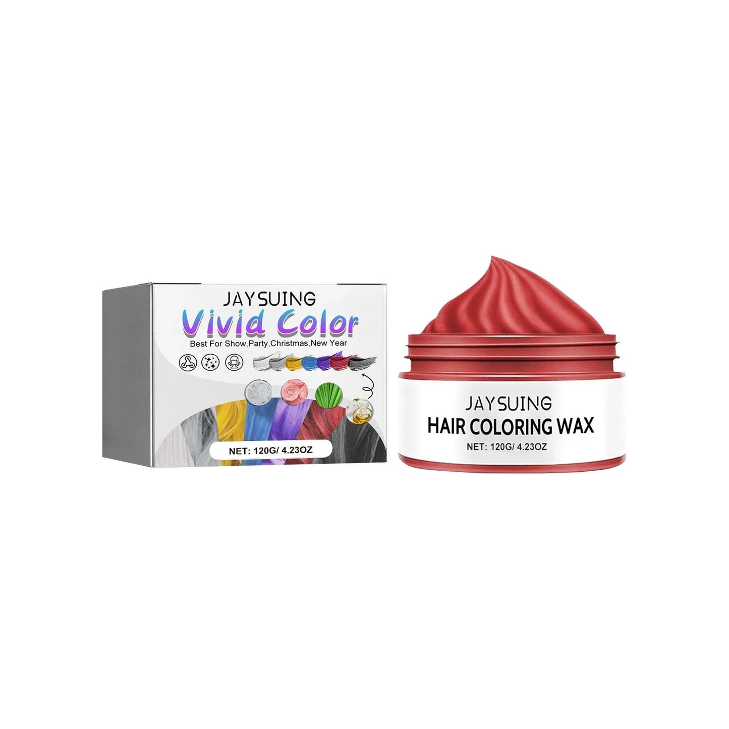 Temporary Hair Color Wax – Nourishing Styling Pomade 120g