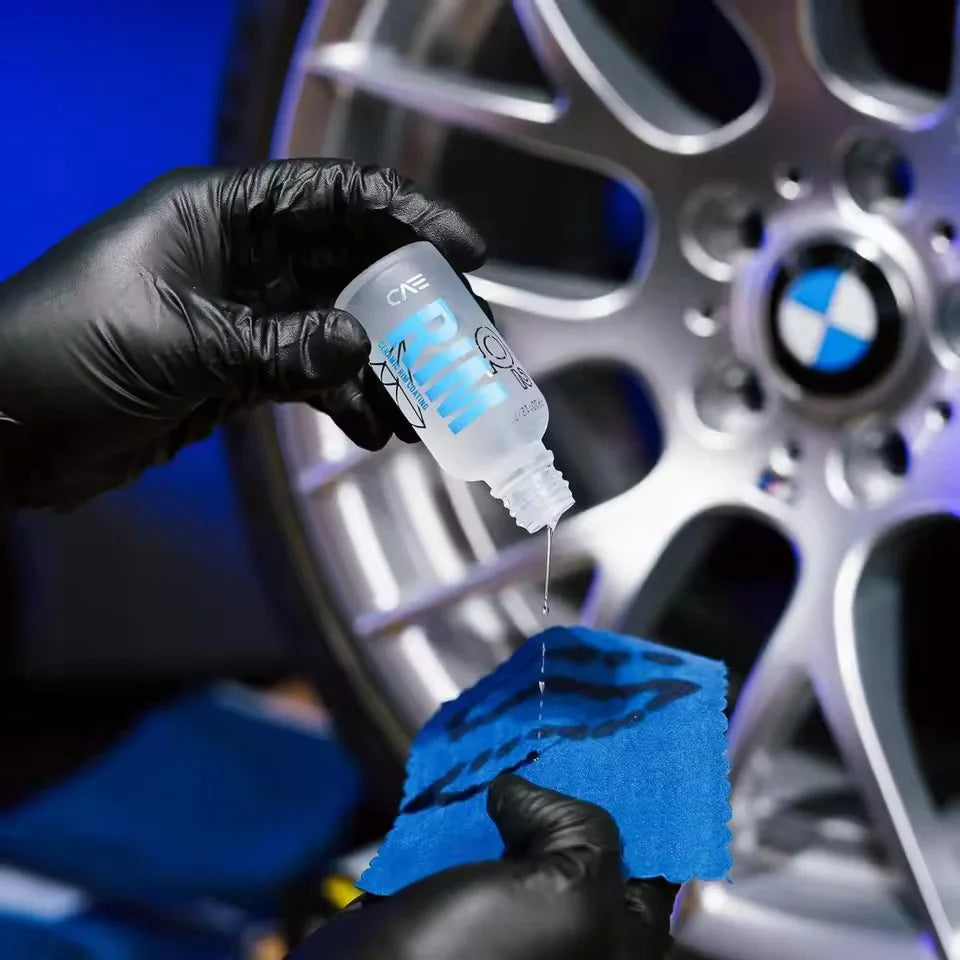 Rim EVO Ceramic Wheel Coating Brake Dust Heat Resistant Hydrophobic Wheel Protectant Satin Ceramic for Alloy Painted Rims Peaceful Pleasures Health and Wellness
