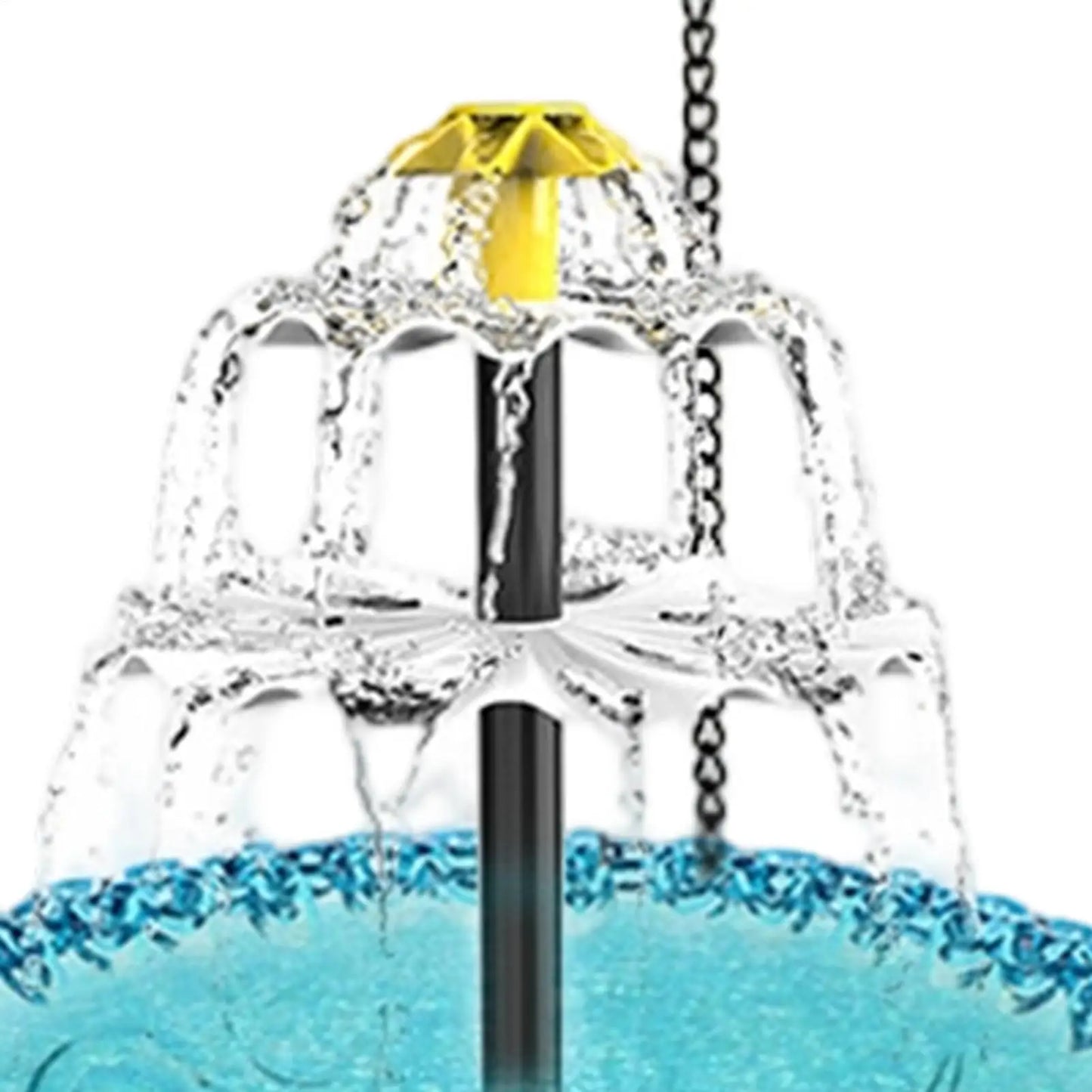 Solar Fountain for Bird Bath Solar Pump Foods Bowl Bird Bath Fountain Foods Feeder for Hummingbird Robin Sparrow Terrace Pillars Peaceful Pleasures Health and Wellness
