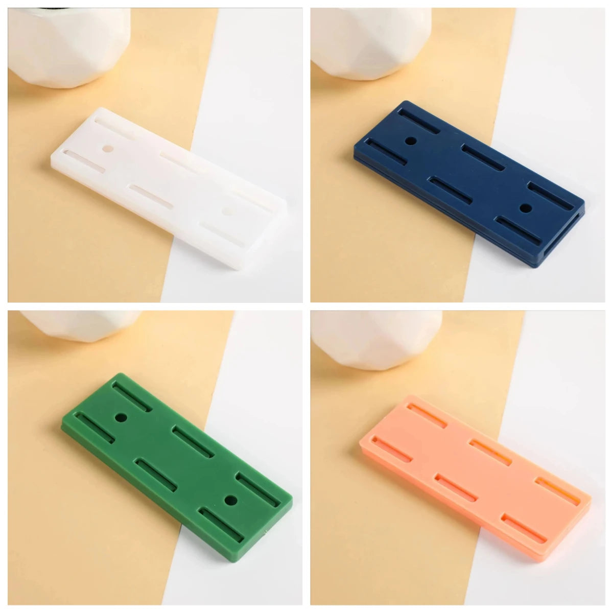 Power Strip Holder Wall-hanging Plug Punch-Free Fixer Socket Mount Self-Adhesive Cable Wire Organizer For Office Peaceful Pleasures Health and Wellness 4pcs
