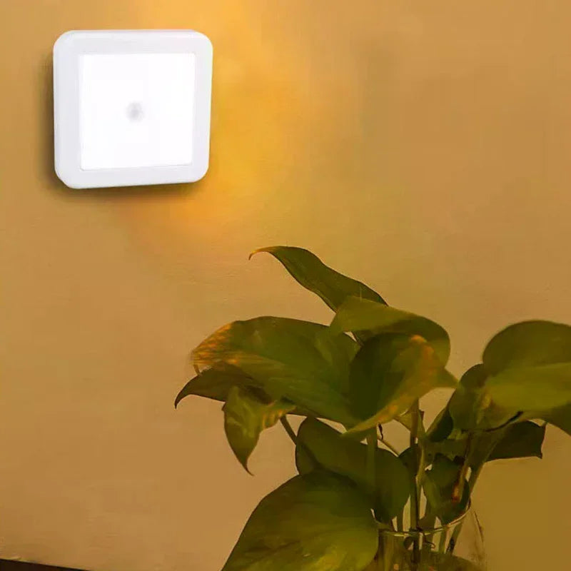 Motion Sensor LED Night Light – Battery Operated, Baby & Hallway Motion Sensor Night Light Peaceful Pleasures Health and Wellness