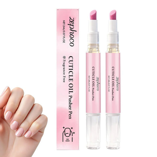 2-in-1 Cuticle Oil Pusher Pen – Nail Care Essence Pen for Hangnails & Dry Nails 2ml Peaceful Pleasures Health and Wellness 2PCS