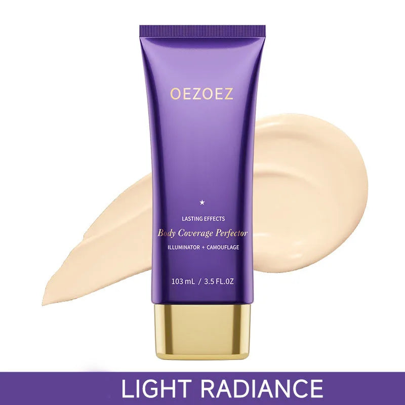 Body Coverage Perfector+ Buffer Brush - Flawless Body Makeup, Concealer for Scars, Spots, Veins, Tattoos and More Blend Cosmetic Peaceful Pleasures Health and Wellness LIGHT RADIAN