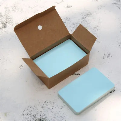 100pcsBlank Cardstock Handwritten English Words White Hard Small