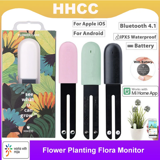 HHCC Flower Care Flora Monitor Smart Flower Monitor Plant Sensor Grass Soil Water Fertility Sensor Garden For Xiaomi Home Mijia Peaceful Pleasures Health and Wellness