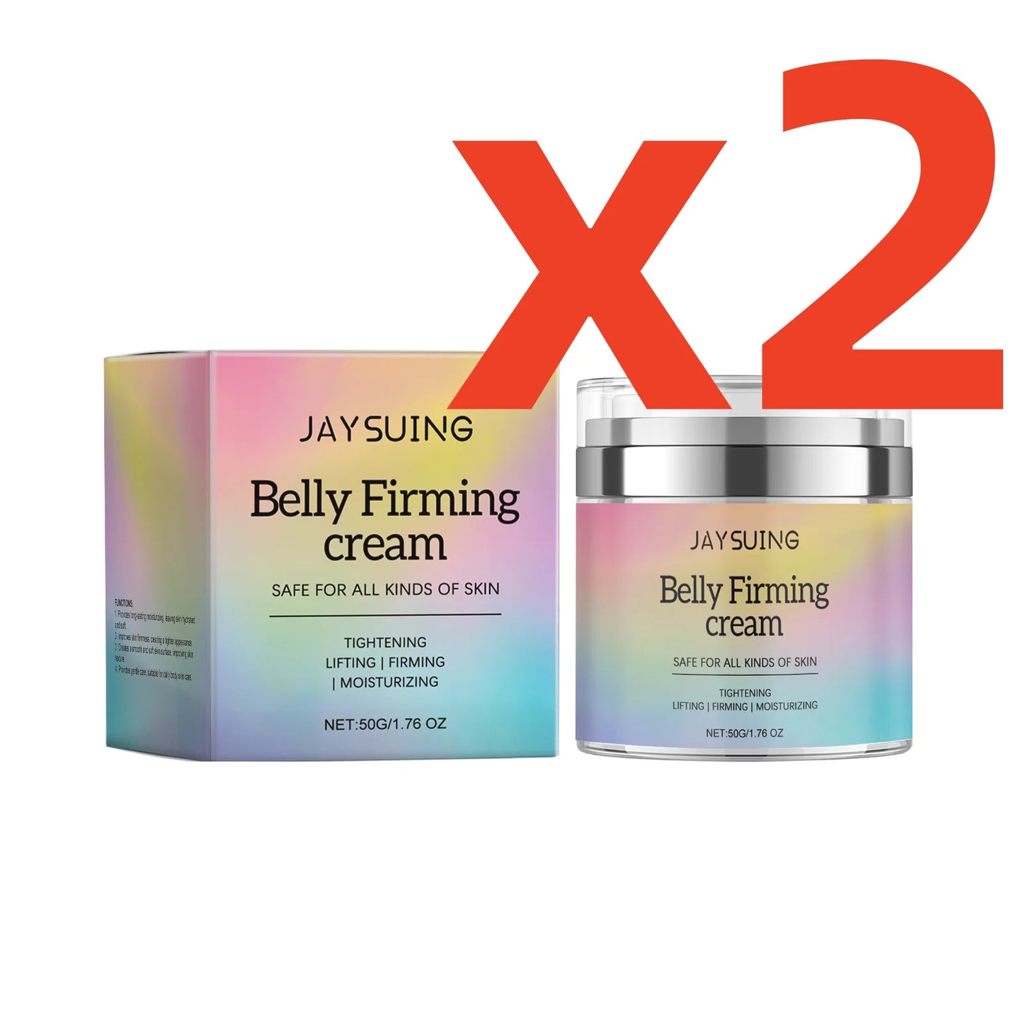 Belly Firming Cream Improve Sagging Dullness Repair Dry Sensitive Skin Smooth Wrinkle Fine Lines Hydrate Rejuvenating Body Cream Peaceful Pleasures Health and Wellness 100g Boxed 50g