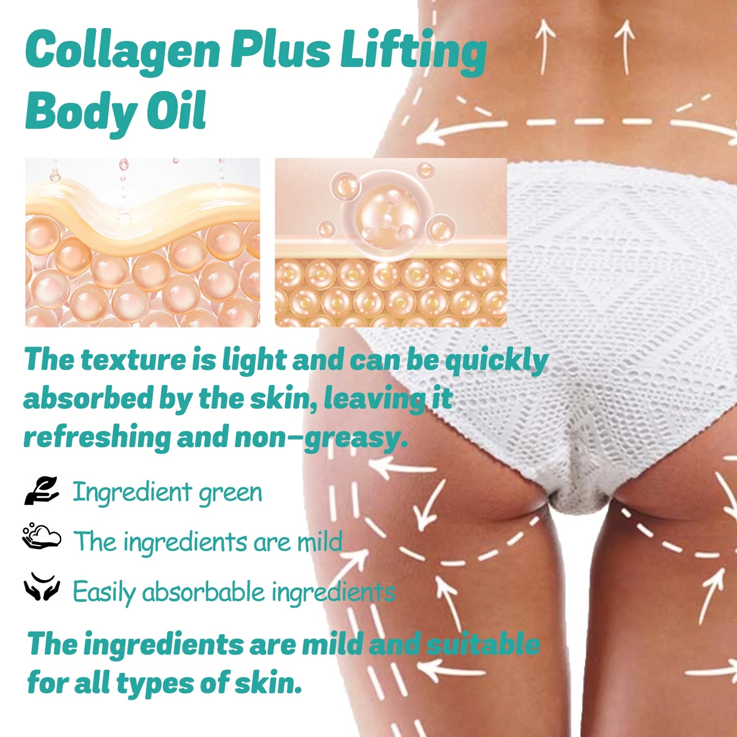 Collagen Body Oil – Firming, Lifting & Skin Tightening 30ml