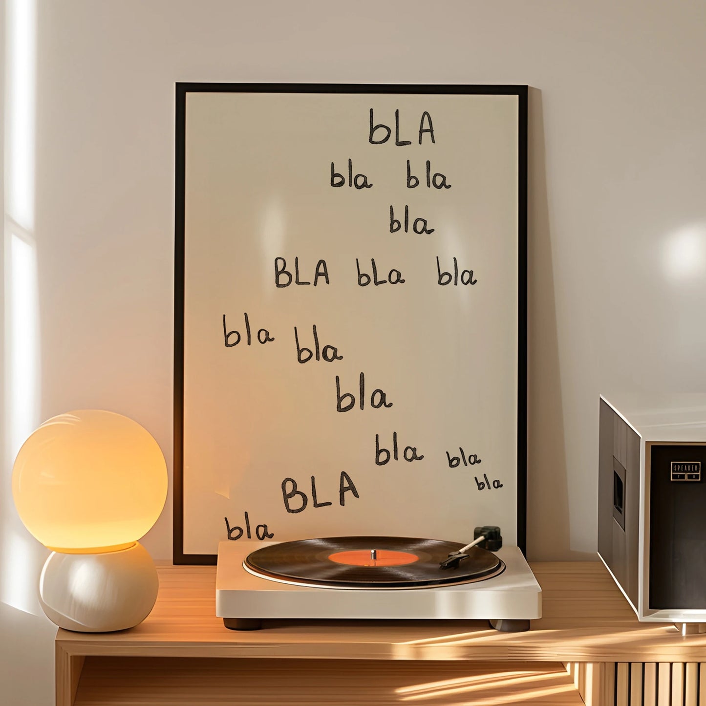 Modern Minimalist Typography Canvas Wall Art Print | Home Decor