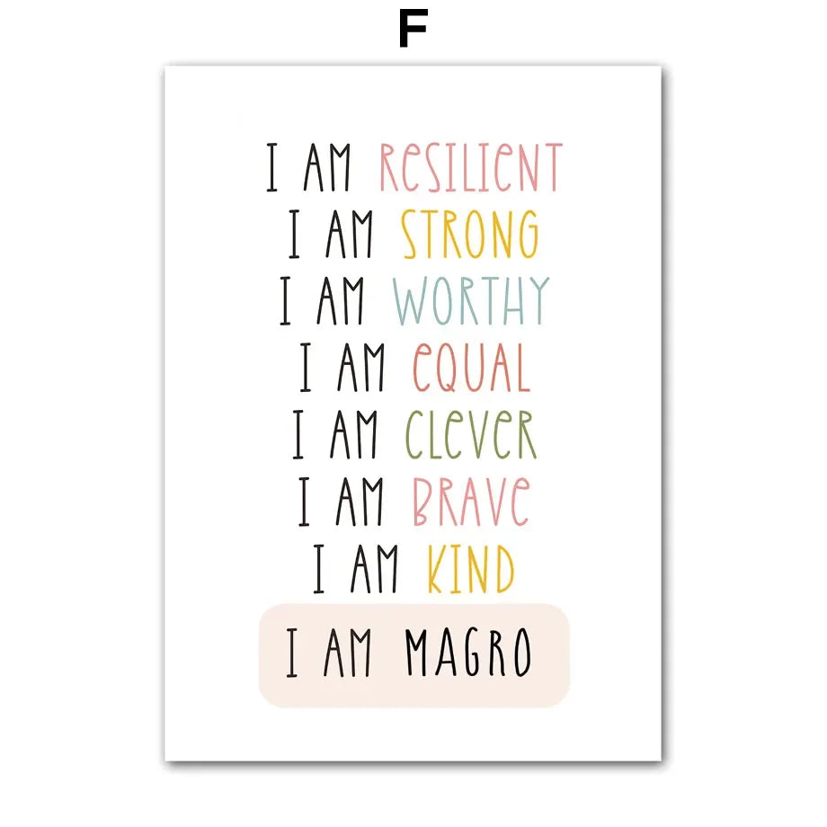 Girl Power Peace Pigeon Feminist Quote Canvas Wall Art Print