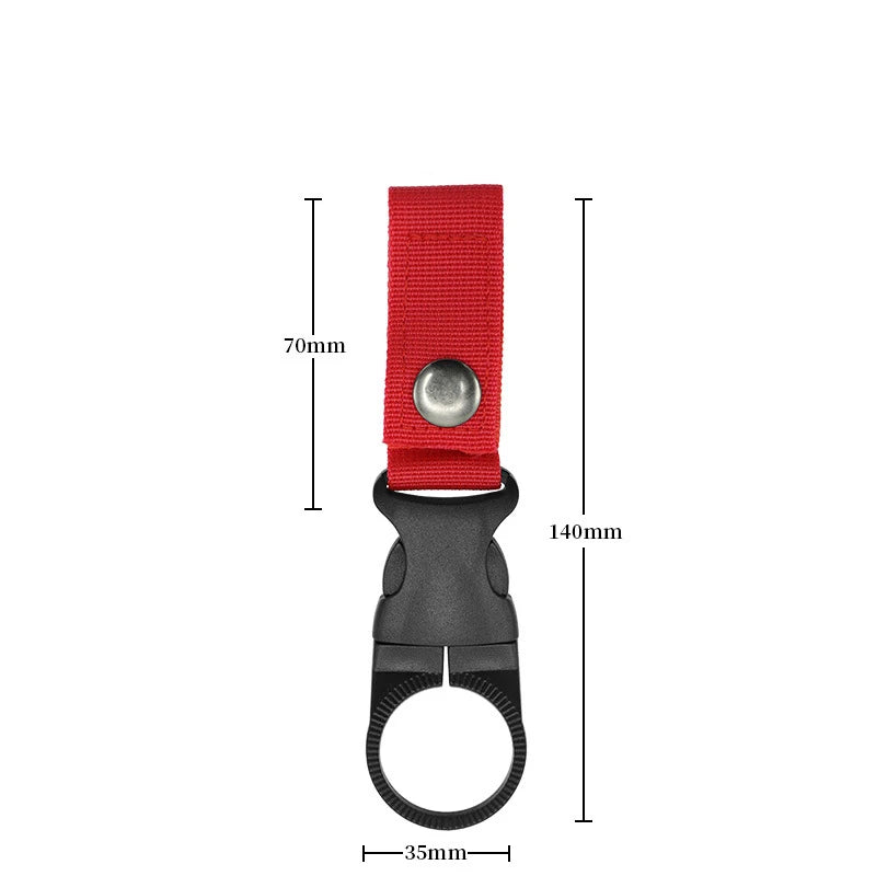 Tactical Water Bottle Clip Hook for Hiking, Camping & Backpack