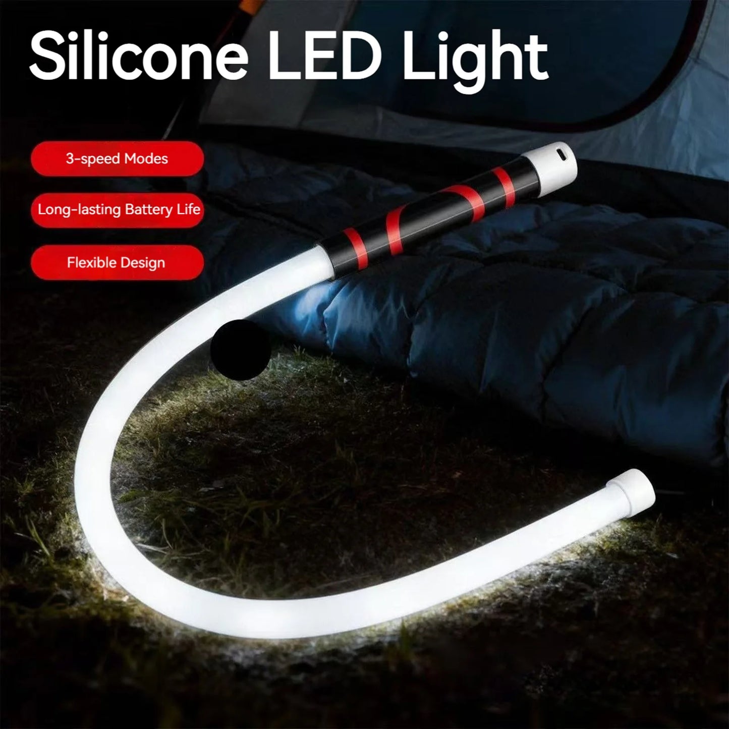 27Inch Flexible LED Flashlight Stick High Lumens Rechargeable Work Light for Car Repair Narrow Space Inspection Tool Peaceful Pleasures Health and Wellness