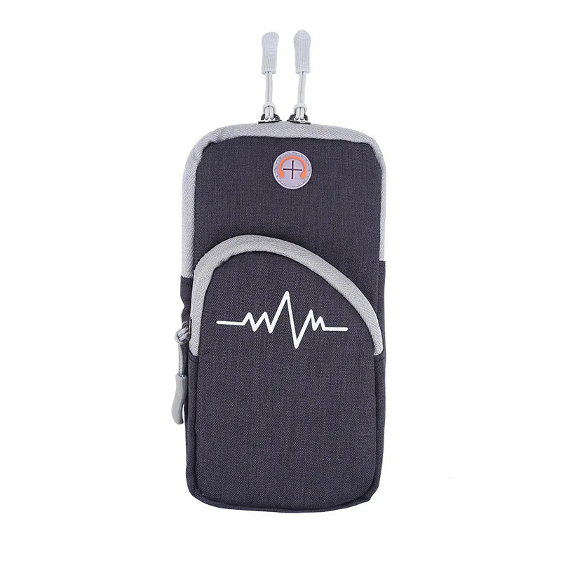 Sports Bag For Mobile Phone Armband For Jogging Running accessories mp3/mp4 Bags Women's Bag For Phone Sleeve Bags Wrist Holder Peaceful Pleasures Health and Wellness Black(7 inch)