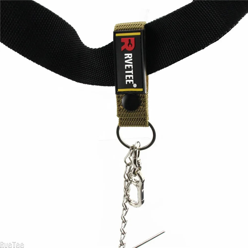 Electrical Tape Holder Chain for Tool Belt | Holds 7 Rolls