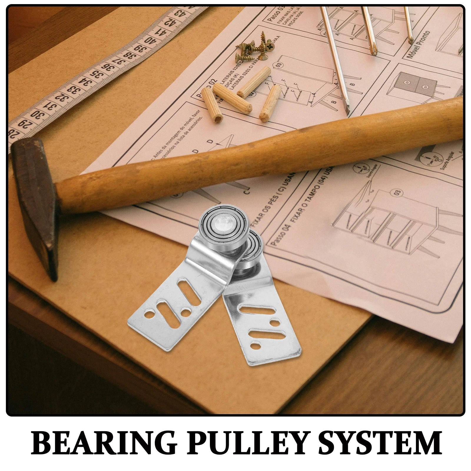 Stainless Steel Hanging Pulley Cabinet Hardware Closet Door Roller Shaft Mechanism Angled Sliding Door Runner For Warehouse Peaceful Pleasures Health and Wellness