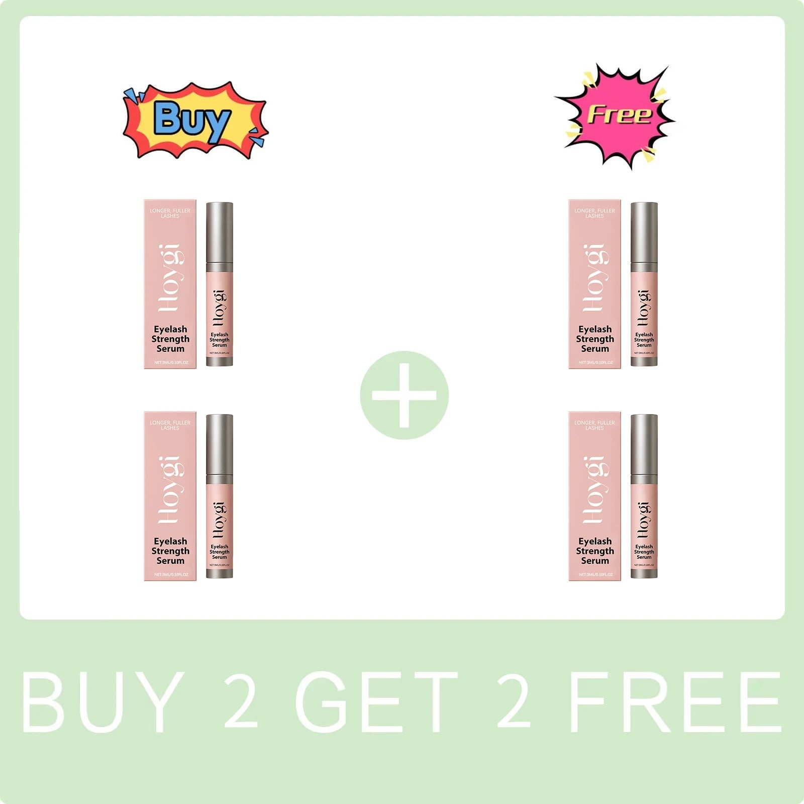Eyelash Strengthen Serum Longer Fuller Lashes Curl Thicken Natural Eyelashes Deep Nourishing Eyelash Serum Eye Care Products Peaceful Pleasures Health and Wellness Buy 2 Get 2 Free