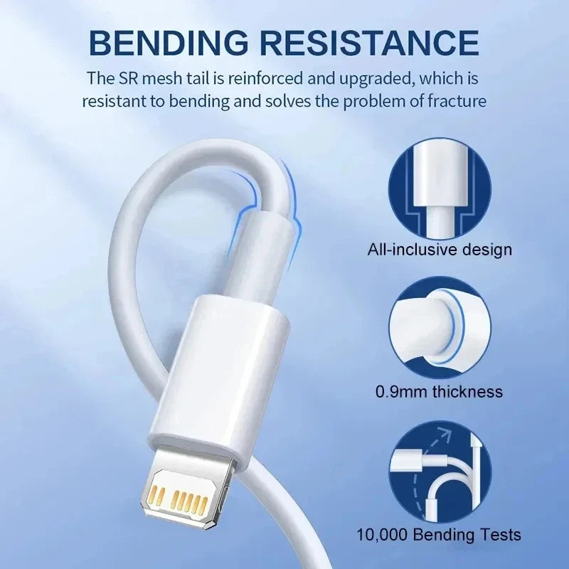 PD 20W Fast Charging Cable for iPhone 11 12 13 14 – 1M & 2M