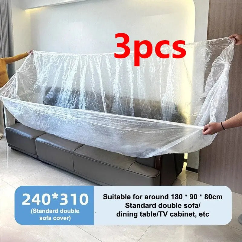 Heavy Duty Waterproof Disposable Dust Cover for Beds & Furniture