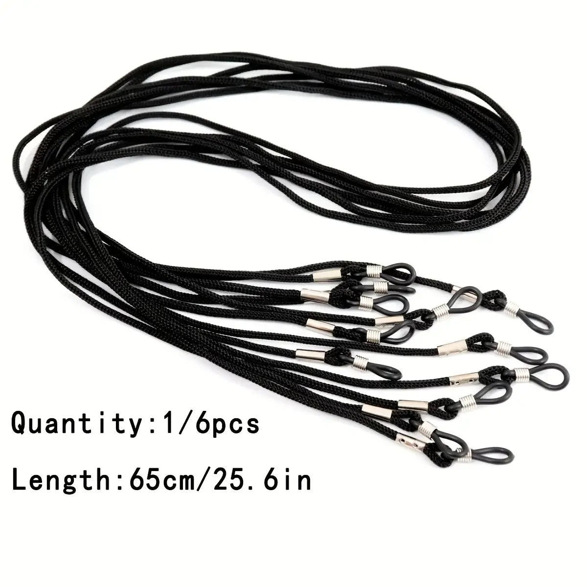 6-Pack Anti-Slip Glasses Strap – Elastic Sports Sunglasses Cord & Lanyard Eyewear Accessories Peaceful Pleasures Health and Wellness 6PCS