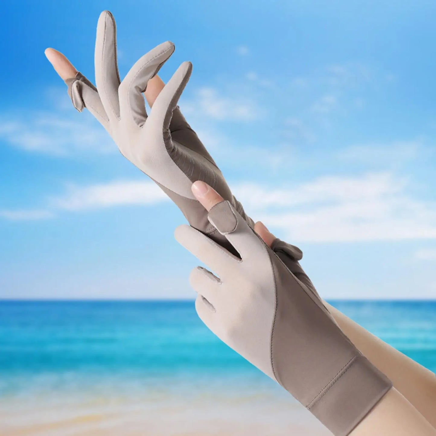 Women's UPF 50+ Full Finger UV Sun Protection Driving Gloves