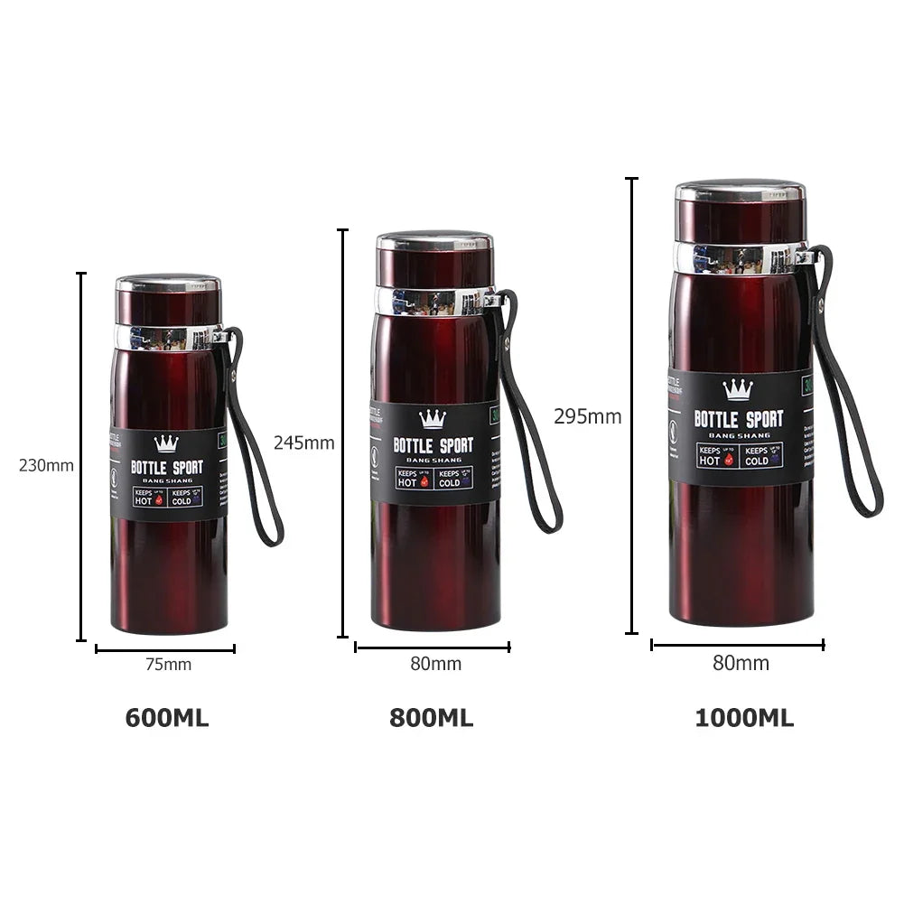 1000ml Stainless Steel Vacuum Thermos Flask – Leakproof & BPA-Free
