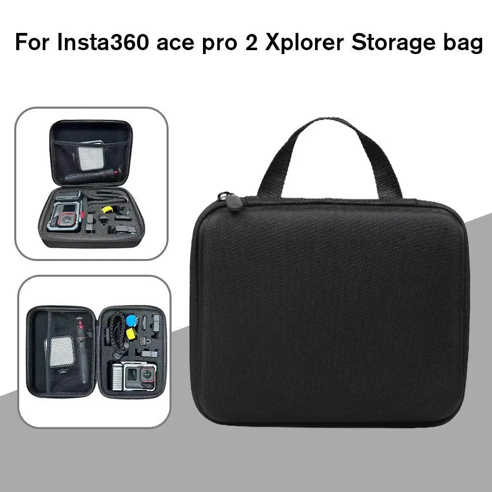 For Insta360 Ace Pro 2 Xplorer Bundle Storage Bag Street Shooting Package Action Camera Organizer Bag Accessories Peaceful Pleasures Health and Wellness