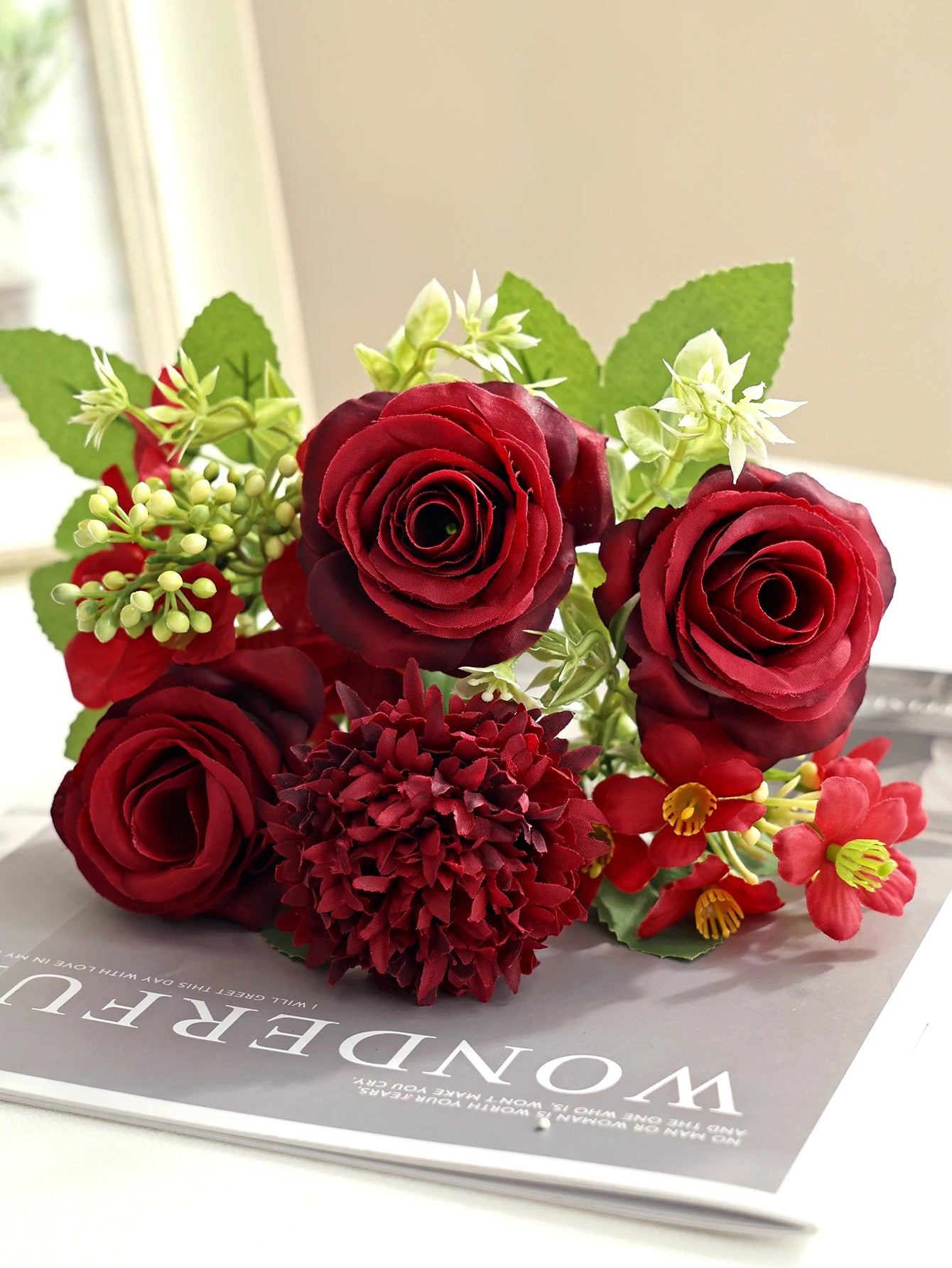 Artificial Silk Hydrangea Rose Bouquet | Wedding & Home Décor