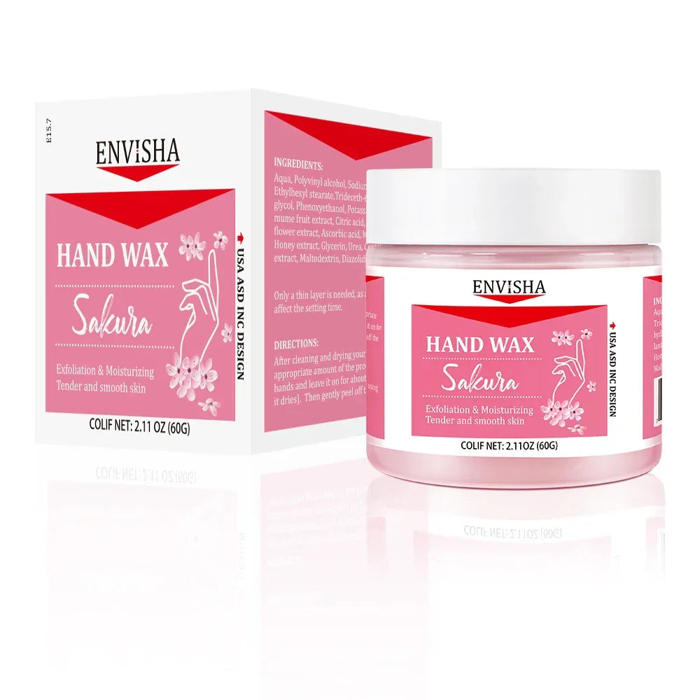 ENVISHA Moisturizing Hand Mask – Sakura & Honey (60g) Hand Mask ENVISHA