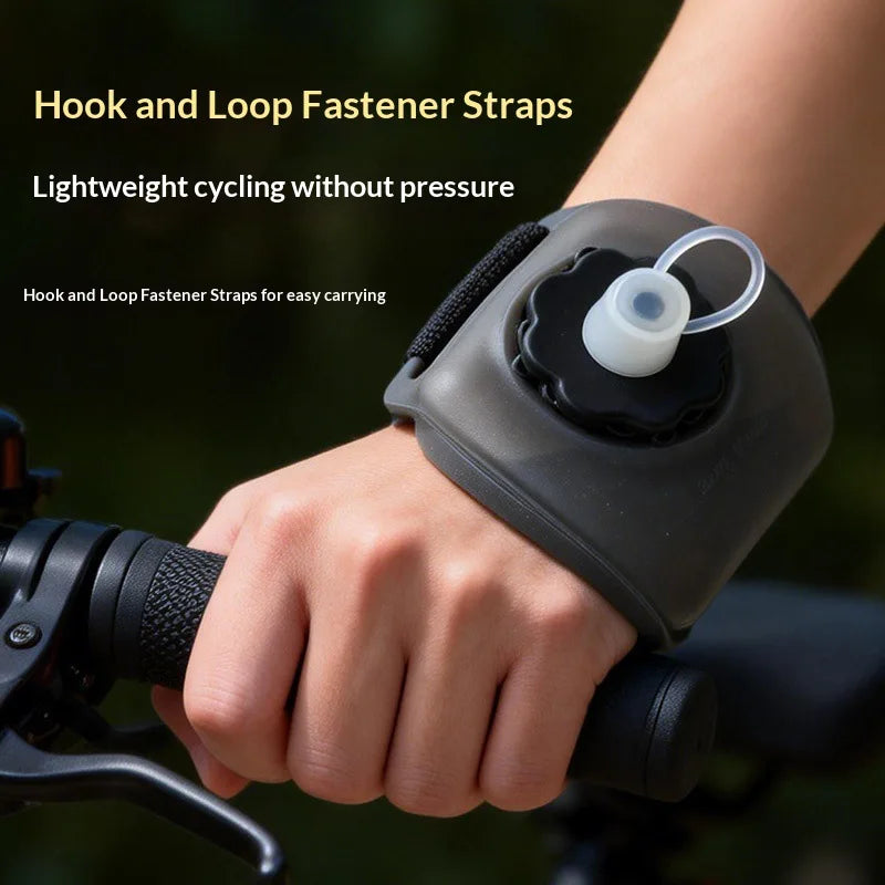 Hands-Free Wrist Water Bottle | Silicone, Leak-Proof, 200ml