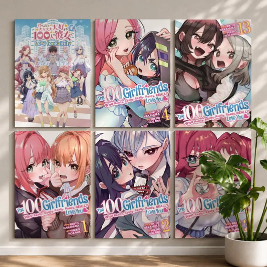 Anime Hyakkano HD Poster – Self-Adhesive Waterproof Wall Art Anime Wall Poster Peaceful Pleasures Health and Wellness