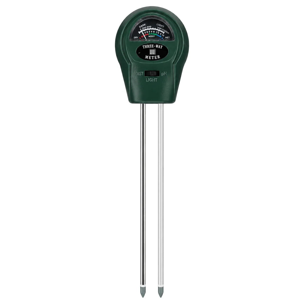 3-in-1 Soil Tester – pH, Moisture & Light Meter for Plants
