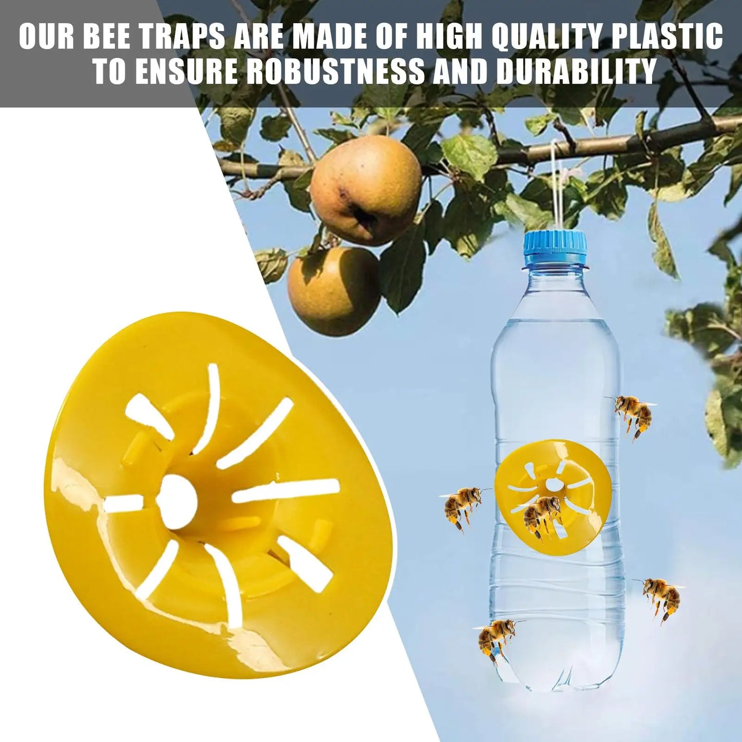Flower Wasp Trap 10-Pack | Reusable Bee & Hornet Catcher