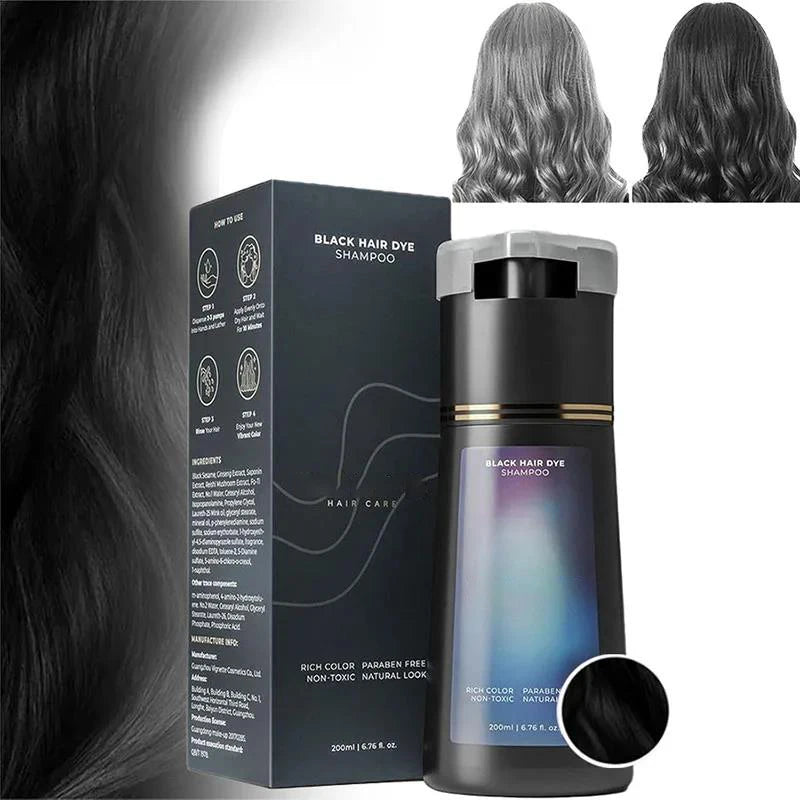3-in-1 Hair Dye Shampoo | Color, Nourish & Oil Control 200ml
