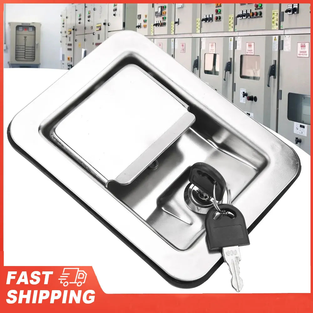 304 Stainless Steel Handle Lock Keys Paddle Latch Unit Construction