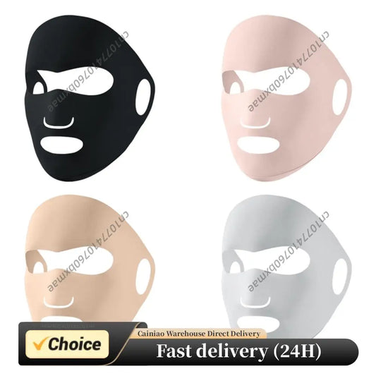 Full Facial Sunscreen Mask Breathable Ear-Mounted Cycling Masks Full Face Nylon Cycling Sports Mask for Spring Summer Outdoor Peaceful Pleasures Health and Wellness