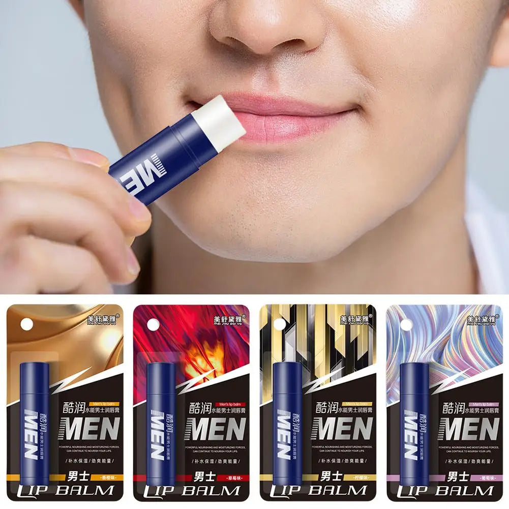 Men's Lip Balm with Vitamin E – 4 Flavors, Moisturizing Peaceful Pleasures Health and Wellness