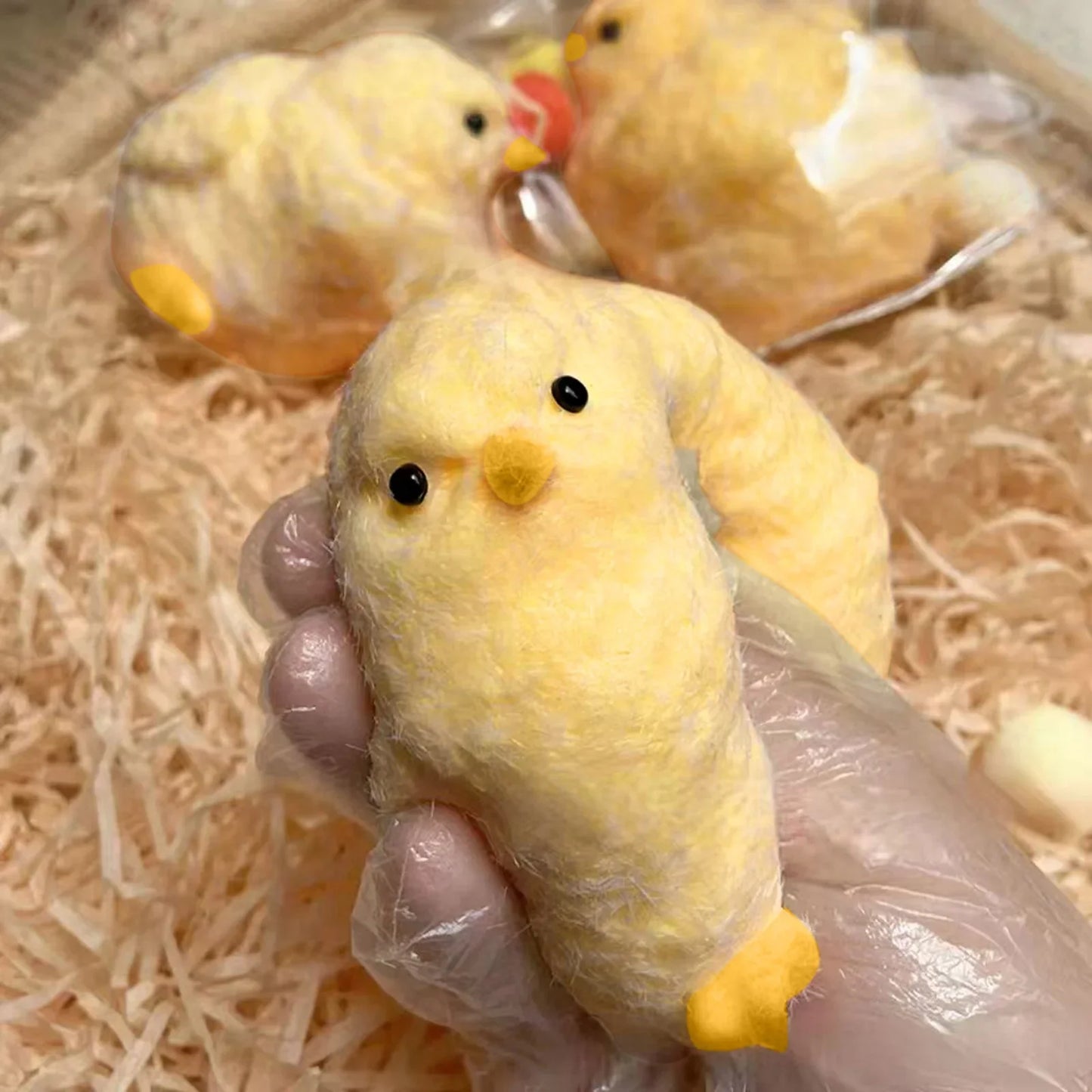 Cute Chicken Squishy Stress Toy – Handmade Soft Chick Gift