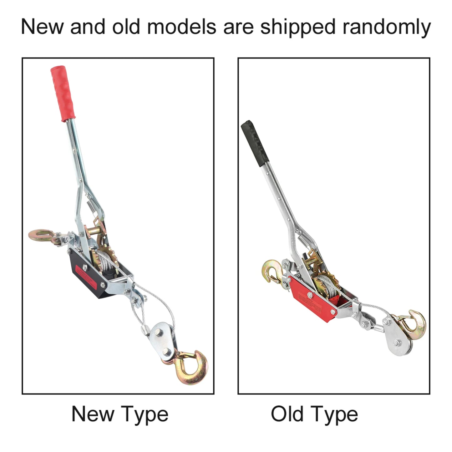 2 4T Wire Rope Hand Power Puller Tighten Tool Mini Tightener Double