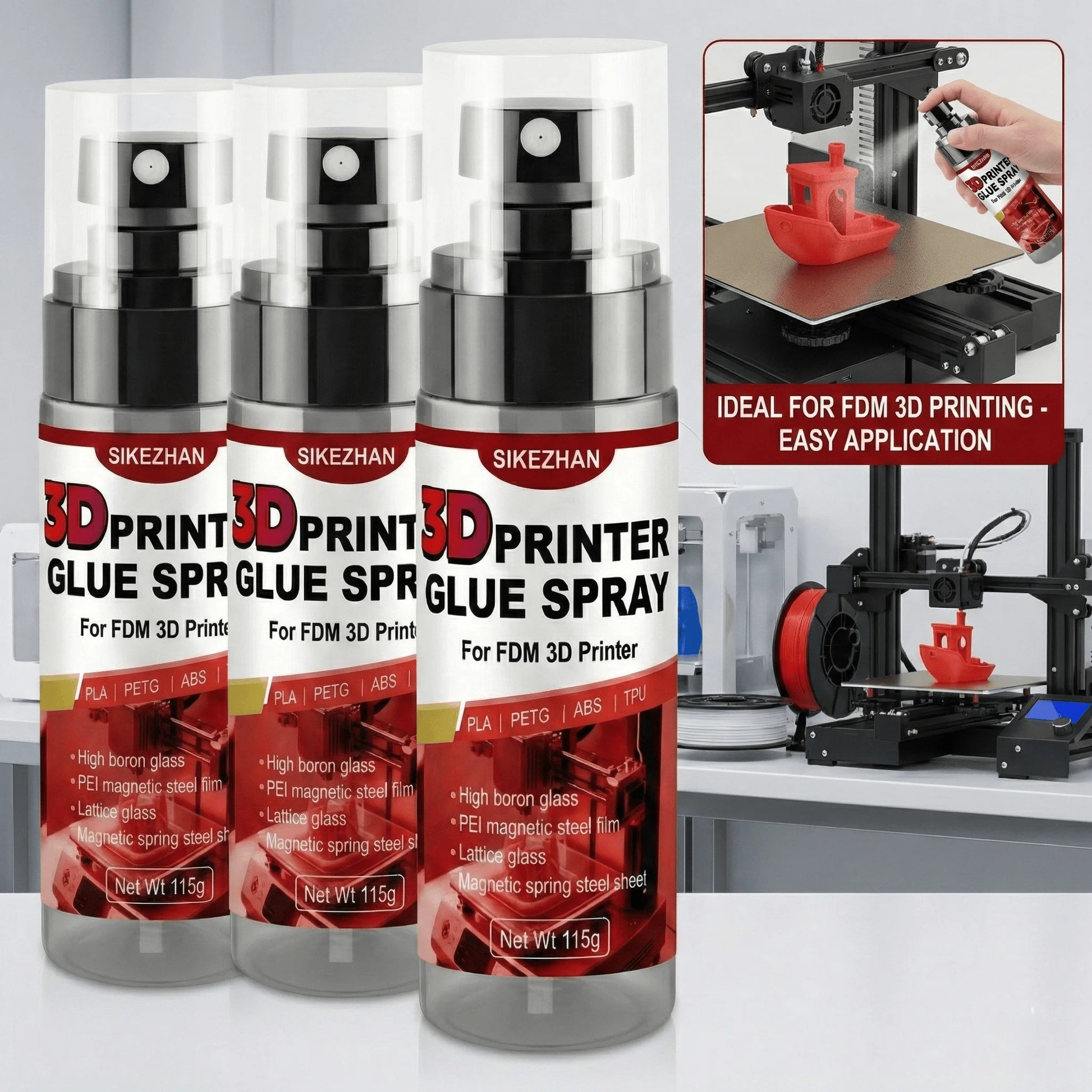 3D Printer Glue Bed Adhesive Anti-Warp for PLA ABS PETG TPU. Strong Bond Easy Release. High Adhesion for Heated Build Plate Peaceful Pleasures Health and Wellness