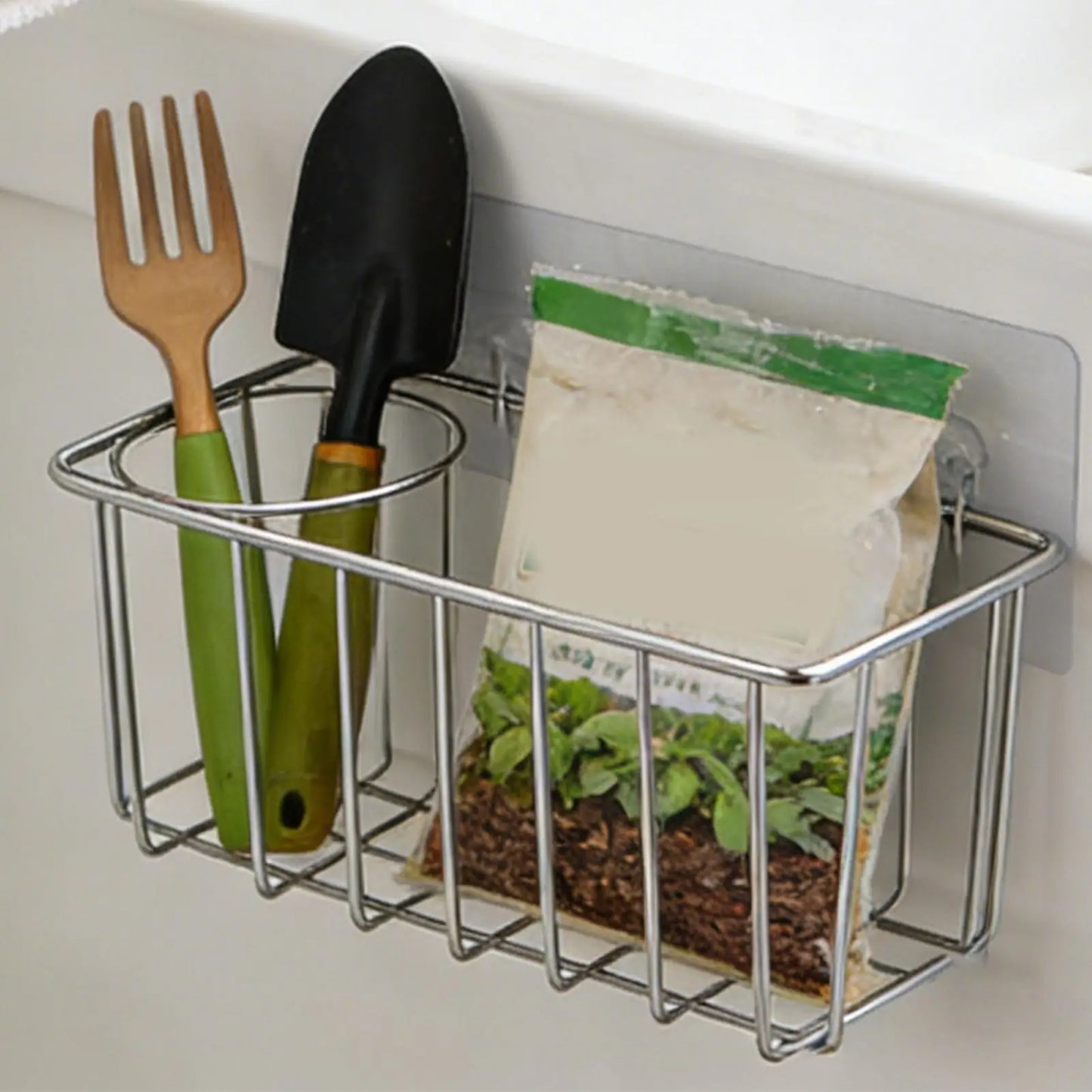 Stainless Steel Sink Sponge Holder & Kitchen Drainer Rack